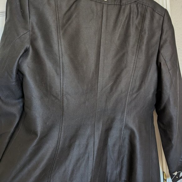 NWT BEADED SILK STATEMENT JACKET | 12 | Randolph Duke | Black / Pearl | 90s VTG - Picture 9 of 10